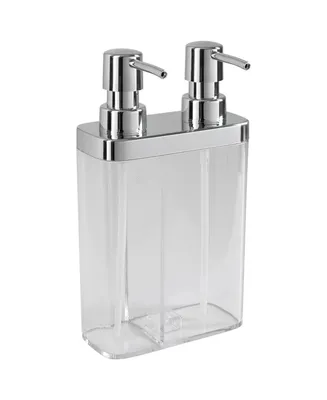 Kitchen Details Dual Pump Soap Lotion Dispenser In Clear