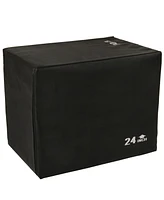 Sunny Health & Fitness Foam Plyo Box, 440lb Weight Capacity with Weighted Foam for Stability and 3 in 1 Height Adjustment - 30"/24"/20"