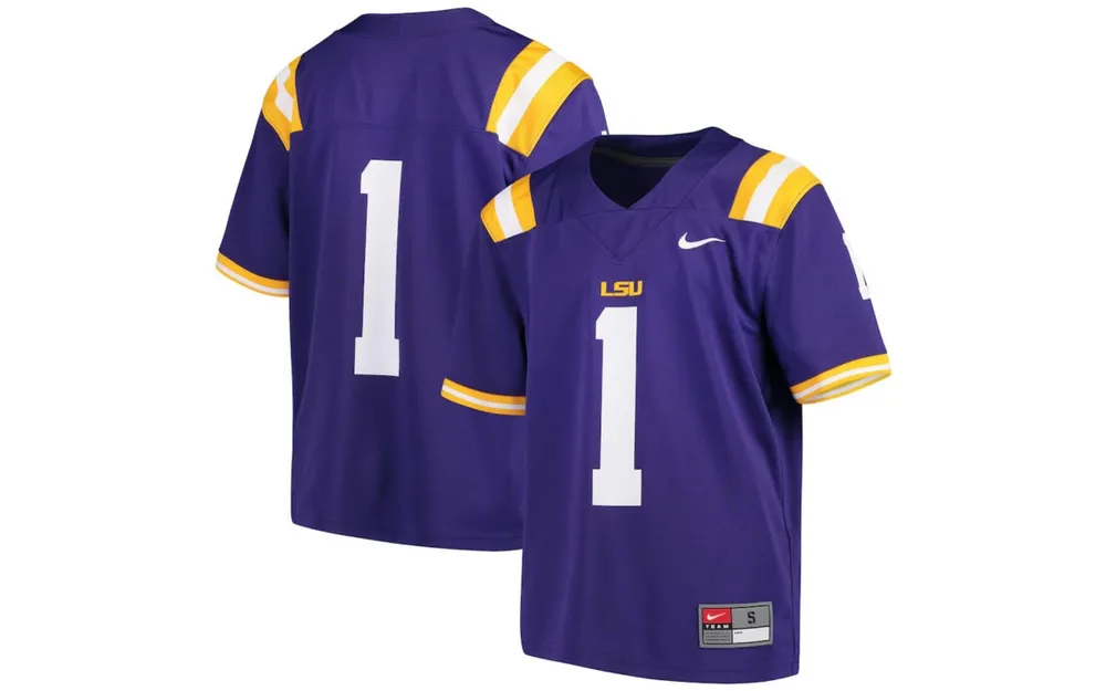 Nike Lsu Tigers Big Boys and Girls Replica Football Game Jersey