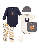 Hudson Baby Boys Cotton Layette Set, Owl