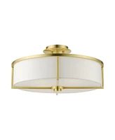 Wesley 4 Lights Semi Flush