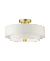 Meridian 3 Lights Semi Flush