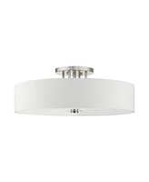 Meridian 6 Lights Semi Flush Mount