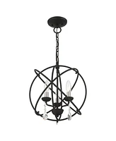 Aria 3 Lights Convertible Chandelier or Semi Flush