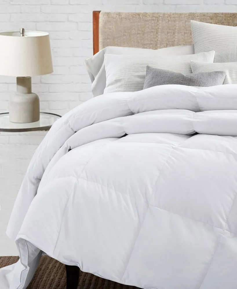 Unikome Heavyweight White Goose Feather and Fiber Comforter, Twin