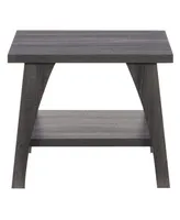 CorLiving Hollywood Side Table with Lower Shelf