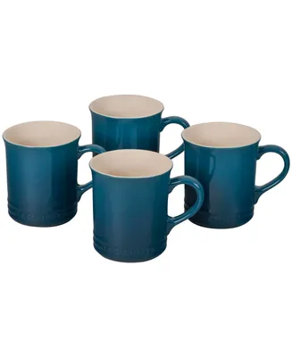 Le Creuset oz. Stoneware Set of Four Coffee Mugs