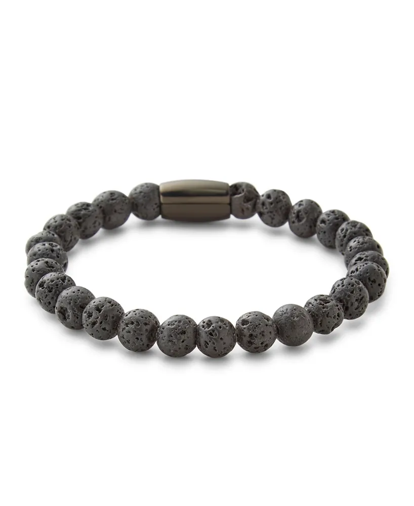 Men's Lava Rock Bead Bracelet