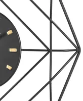 Glitzhome Modern Metal Golden Wall Clock