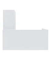 Tara Multifunctional Corner Desk with Shelves