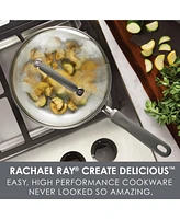 Rachael Ray Create Delicious Aluminum Nonstick Covered 9.5" Deep Skillet