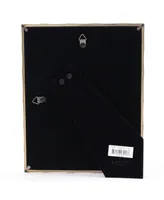 High Quality Polished Cast Metal Picture Frame - Bamboo Design with Mat for, 8" x 10"