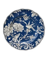 222 Fifth Adelaide Toile 16 Piece Dinnerware Set, Service for 4