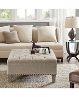 Madison Park Lindsey Tufted Square Cocktail Ottoman