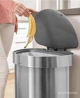 simplehuman 45L Semi-Round Trash Can