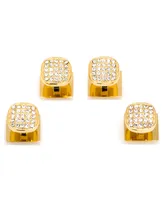 Men's Pave 4 Piece Stud Set - Gold