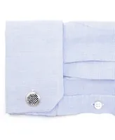 Men's Checker Cufflink and Stud Set