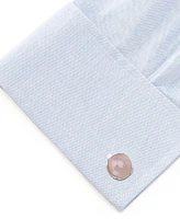 Men's Sterling Silver Classic Formal Mother of Pearl Cufflink