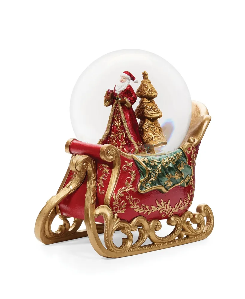 6.25" H Musical Santa Sleigh