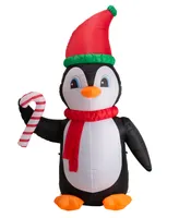 Glitz home 8' Lighted Inflatable Penguin Decor