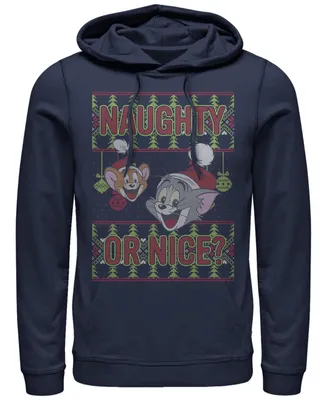 Men's Tom Jerry Naughty or Nice Hoodie