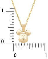 Disney Children's Mickey Mouse 15" Pendant Necklace in 14k Gold