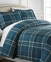 Ultra-Soft Plaid Down Alternative 3 Piece Comforter Set