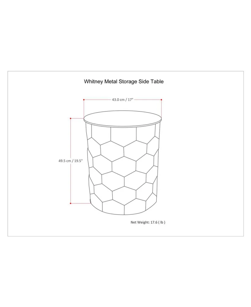 Whitney Storage Side Table