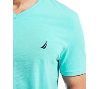 Nautica Men's J-Class Logo Classic-Fit Cotton V-Neck T-Shirt