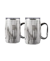 Robert Irvine by Cambridge Insulated Beer Mugs, Set of 2