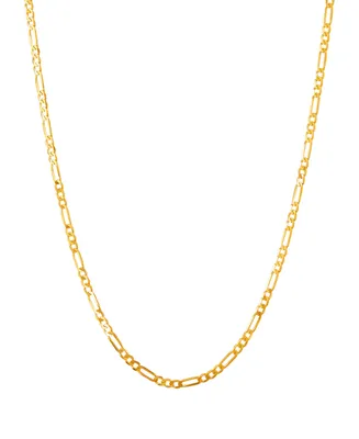 Polished 22" Figaro Chain (1.85mm) in 10K Yellow Gold