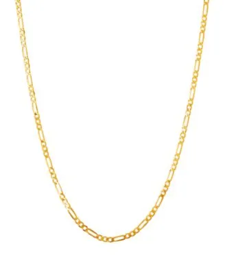 Italian Gold Polished Figaro Link Chain 1.85mm Collection In 10k Gold