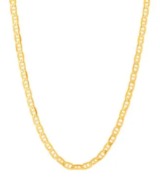 Italian Gold Polished Mariner Chain 3mm Collection In 10k Gold