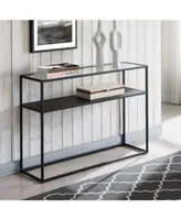 Nellie Console Table with Solid Metal Shelf