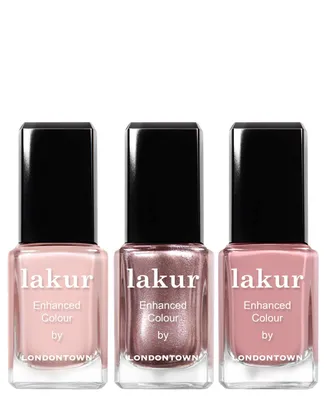 Londontown 3-Pc. Rose All Day Lakur Enhanced Colour Nail Polish Set