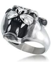 Andrew Charles by Andy Hilfiger Men's Roaring Big Cat Ring Stainless Steel