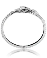 Andrew Charles by Andy Hilfiger Men's Dragon Bangle Bracelet in Stainless Steel