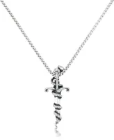 Andrew Charles by Andy Hilfiger Men's Serpent 24" Pendant Necklace in Stainless Steel