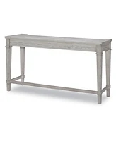 Closeout! Belhaven Sofa Table / Desk in Weathered Plank Finish Wood