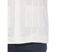 Cubavera Short-Sleeve Embroidered Guayabera Shirt