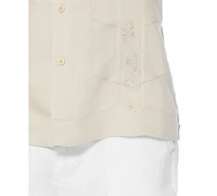 Cubavera Short-Sleeve Embroidered Guayabera Shirt