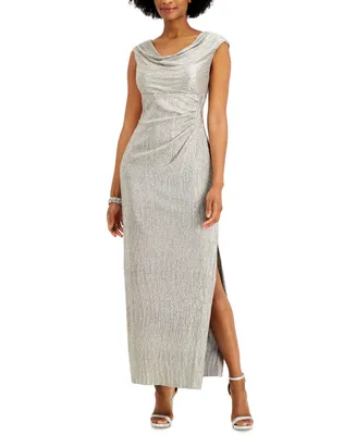 Connected Textured Metallic Gown