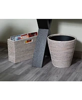 Artifacts Rattan Round Taper Waste Basket