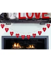 Glitzhome Valentine's Heart Garland