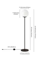 Theia Globe Stem Floor Lamp