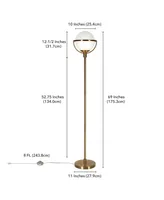 Cieonna Globe Stem Floor Lamp - Gold