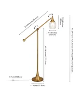 Ranger Floor Lamp with Boom Arm - Gold