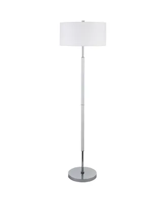 Simone 2-Bulb Floor Lamp - Silver