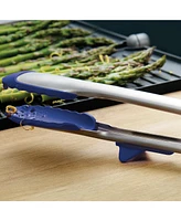Tovolo Tip Top Tongs, Easy-Grip Kitchen Tongs for Cooking With Silicone Tips