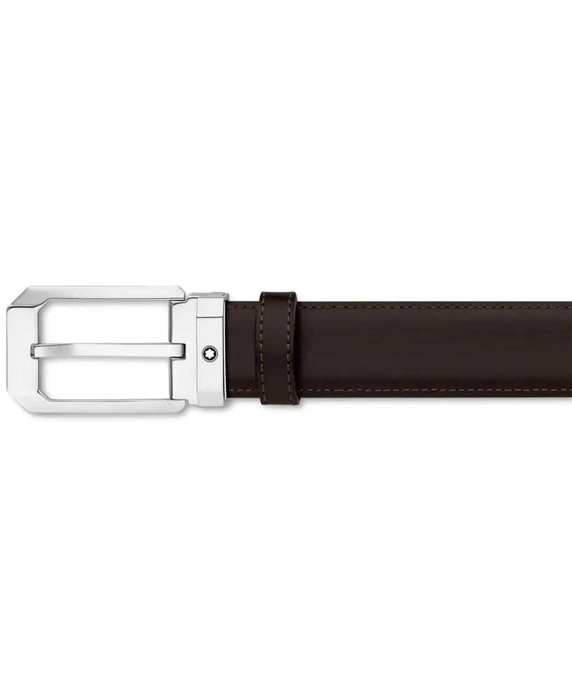 Montblanc Men's Pin-Buckle Leather Belt